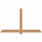 Ekena Millwork Eugene Smooth Timber Gable Bracket, Western Red Cedar, 84"W x 49"H x 3 1/2"D x 5 1/2"F, 14/12 Pitch GBW084X49X0406EUG00SWR - alternate 1